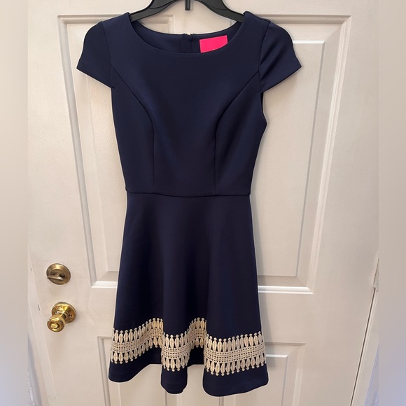 Lilly Pulitzer Klara navy dress, XS (0-2) - Picture 3 of 10